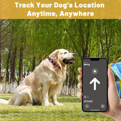 Taglory waterproof-airtag-cover-purple-xl highlights durable protection during rainy walks.