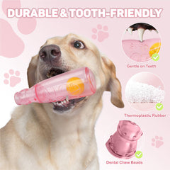 TagME 3-in-1 dog toy — ball-bottle action for fetch and chew