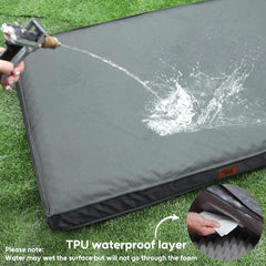 Tail Stories grey removable cover image shows machine-washable design for quick cleanups
