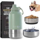 Tail Wagging Love 32oz 3in1 bottle setup showcases compact travel hydration for you and your pet.