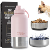 Tail Wagging Love 32oz 3in1 travel bottle for dogs and humans promotes on-the-go hydration.