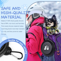 TailTastic collapsible bowls with 2-cup capacity ideal for medium dogs.