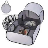 TailTastic Pet Playpen with surround tunnel for safe outdoor exploration.