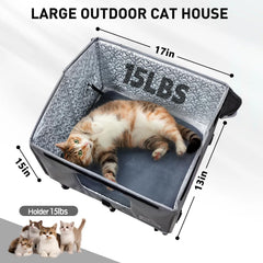 TailTastic 17x15x13 interior fits multiple cats with cozy space.