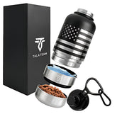 TALA TEAM insulated dog water bottle 32oz for on-the-go hydration on hikes