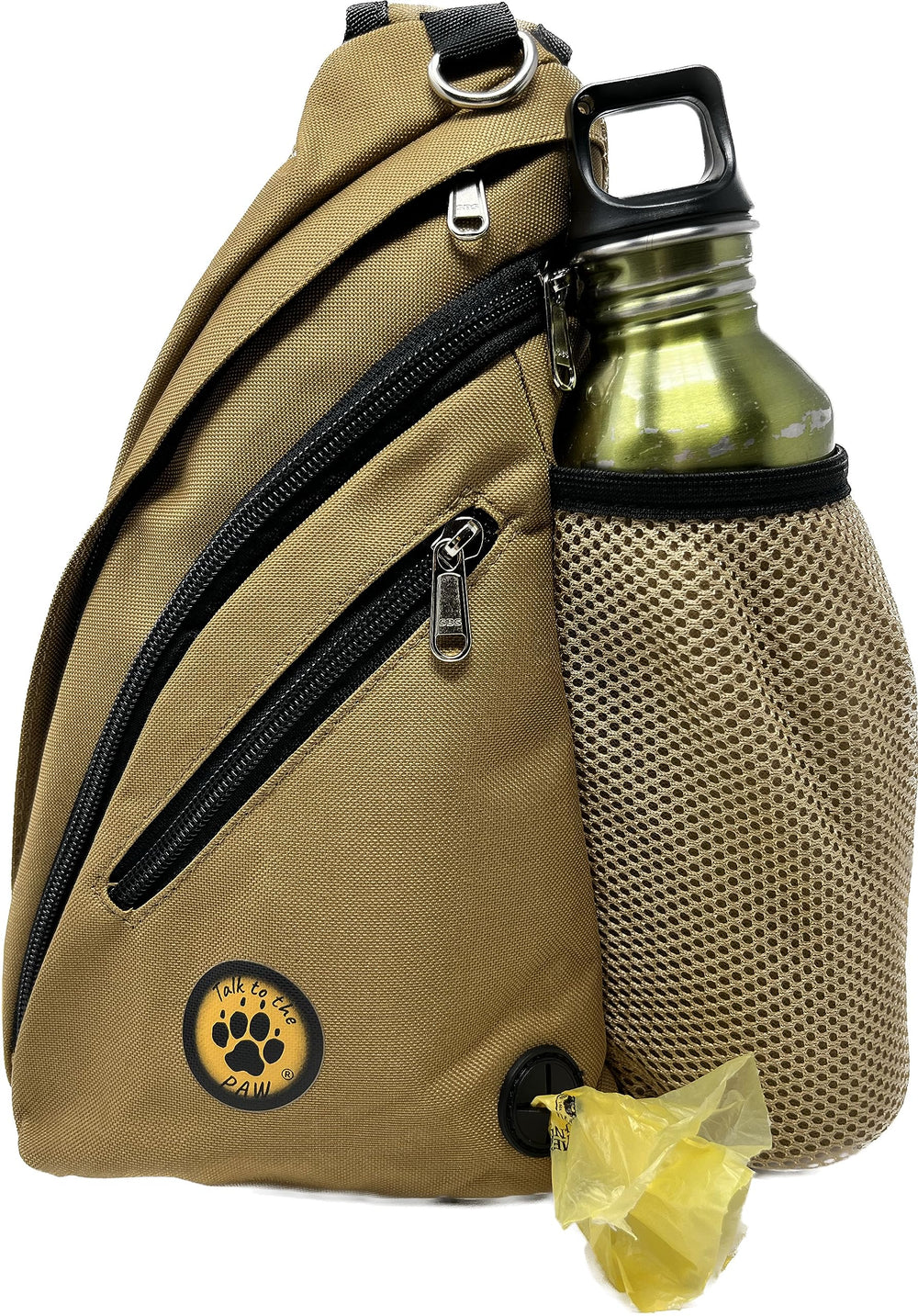 Talk to the Paw hands-free leash pouch front view enhances hands-free training access