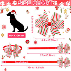 Talltalk pink Christmas bow for dogs shown in closeup, enhancing holiday charm.