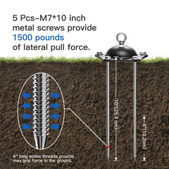 TAMABABY rotating-ball stake demonstrates smooth movement for multiple dogs outdoors.