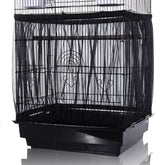 Tamu style bird cage seed catcher large mesh skirt cover in black prevents seed scatter around cages