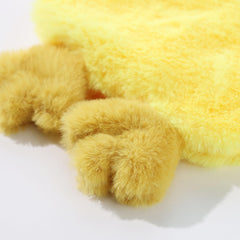 Tamu Style dog chicken crinkle toy side view highlighting plush durability for lively sessions.