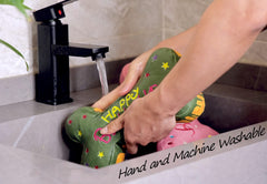 Tamu style plush toy with premium cotton offers a soft squeezable texture.