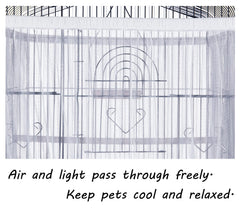 Tamu style universal fit for round, square, and oval cages.