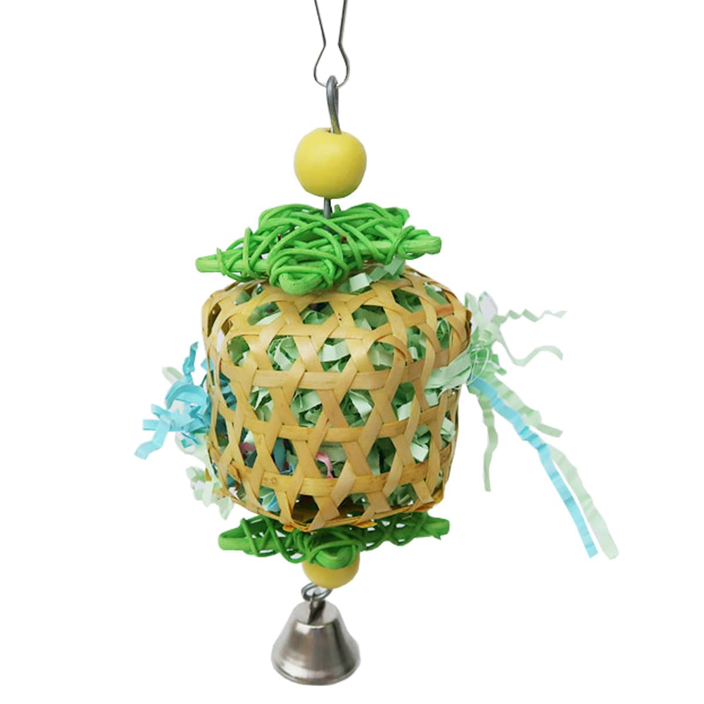 TANOMA bird-toys hanging toy 7x2-5 inch promotes enrichment for conures.