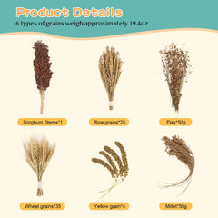 TAOKEKE hamster spray set yellow millet enabling hidden-taste enrichment and chewing