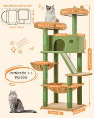 Taoqimiao cactus cat tree with sisal posts promotes healthy scratching