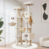 Taoqimiao cat tree 71-inch six-floor layout supports indoor cats