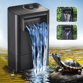 Tararium 220GPH Turtle Filter front view for easy setup.