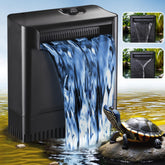 Tararium 290GPH turtle filter front view improves tank circulation for turtles