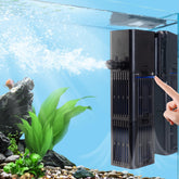 Tararium aquarium filter flow adjustable close-up shows gentle circulation for small tanks
