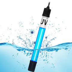 Tararium 7W aquarium light in filter-area installation for clearer water.