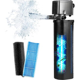 Tararium Aquarium U-V Filter dual spout 600GPH front view for crystal clear water.
