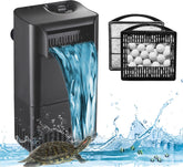 TARARIUM turtle filter front view shows compact design for quiet, space-saving filtration