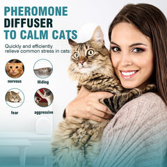 Taraxa Cat Calming Diffuser room-setup shows effective coverage for play areas up to 700 square feet.