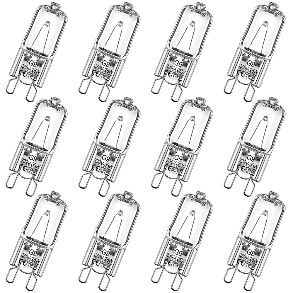 Tarpop G9 heat lamp bulbs 12-pack for reptile terrariums provide reliable warmth