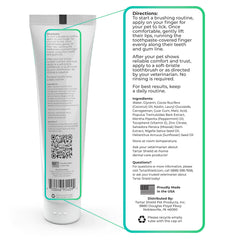 Tartar Shield Pro Care coconut-flavor toothpaste appeals to pets during brushing.