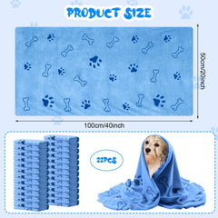 Tatuo dog towels microfiber close-up shows absorbent fibers for fast drying.