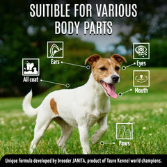 Tauro Pro Line ear-cleaning-action showcases debris removal and fresh feel.