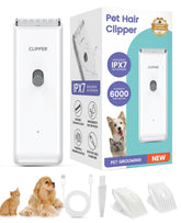 Tawiijou pet clippers low-noise operation for calm grooming sessions.