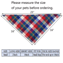 Tayfremn triangle dog scarf 16x16x23in provides comfortable fit for small pets.