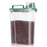 TBMax bottle green dog food container front view showing compact, organized kitchen-friendly storage.