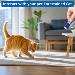 TBTeek cat toy blue pattern-scroll-gear shows seven engaging modes