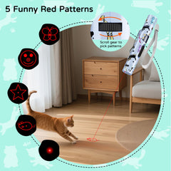 TBTeek Cat Toy smiles pattern provides engaging visuals for cat play sessions.