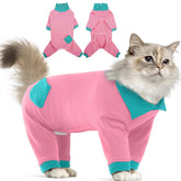 T'CHAQUE Sticky Hair Cat Clothes main view showing recovery-friendly design for cats