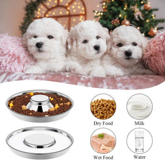 tchrules 10-inch bowl with 980 ml capacity supports small dogs and kittens.