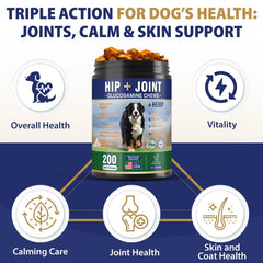 Tciika dog hip joint chews closeup texture highlights chewy consistency for easy feeding