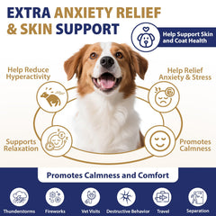 Tciika immune and skin health dog treats imply overall wellness and coat shine