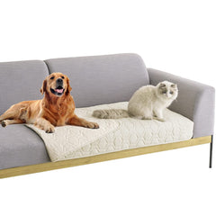 Tcksstex dog bed cover waterproof anti-slip 30x70 Ivory protects furniture from accidents