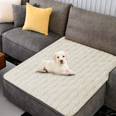 Tcksstex waterproof-anti-slip dog bed cover 40x50 ivory protects furniture and reduces slipping.