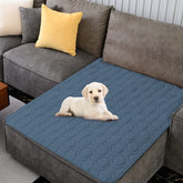Tcksstex waterproof non-slip dog bed cover 40x50 navy protects furniture and cushions.