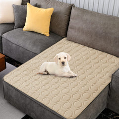 Tcksstex waterproof non-slip dog bed cover beige 40x50 protects furniture from spills.