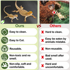 TCYPUHL reptile mat cut-to-fit for bearded dragons in large enclosures.