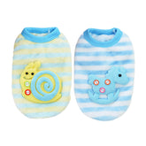 Teacup Dog Sweater pink heart back view highlighting cozy fleece warmth for tiny dogs.