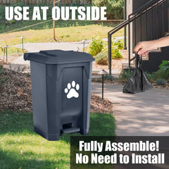 tebiete pet waste station inner bin removable for simple bag removal after use