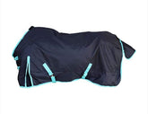 Tech Equestrian rain sheet front view shows waterproof, breathable turnout protection.