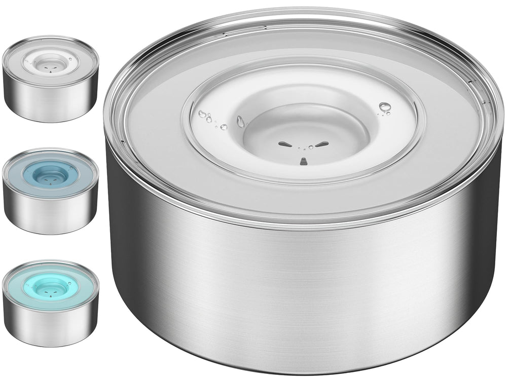 Techphardo slobber-stopper water bowl shows splash-proof design for mess-free drinking.