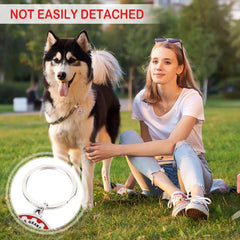 TEESSUE ESA dog tag diameter 1-2-inch for easy collar fit